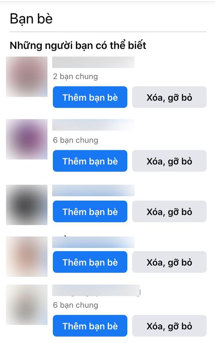  Hồ sơ bóng tối dùng để phục vụ tính năng gợi ý kết bạn của Facebook. Ảnh: Chụp màn hình. 