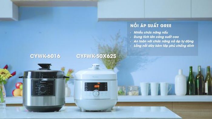 Nồi áp suất Gree sở hữu thế hệ van khóa an toàn thông minh và tiên tiến.