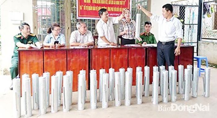 Xã Bảo Quang (TP.Long Khánh) giới thiệu mô hình Tiếng kẻng đoàn kết và giữ gìn an ninh trật tự cho người dân ấp Ruộng Tre