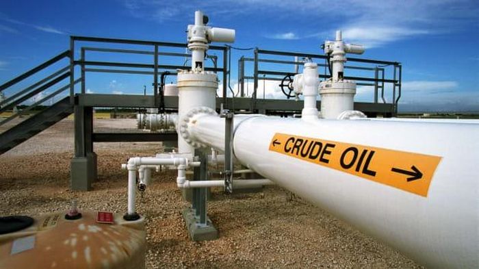 Một đường ống tại Khu dự trữ dầu khí chiến lược liên bang ở Beaumont (Texas, Mỹ). Ảnh: CNBC.