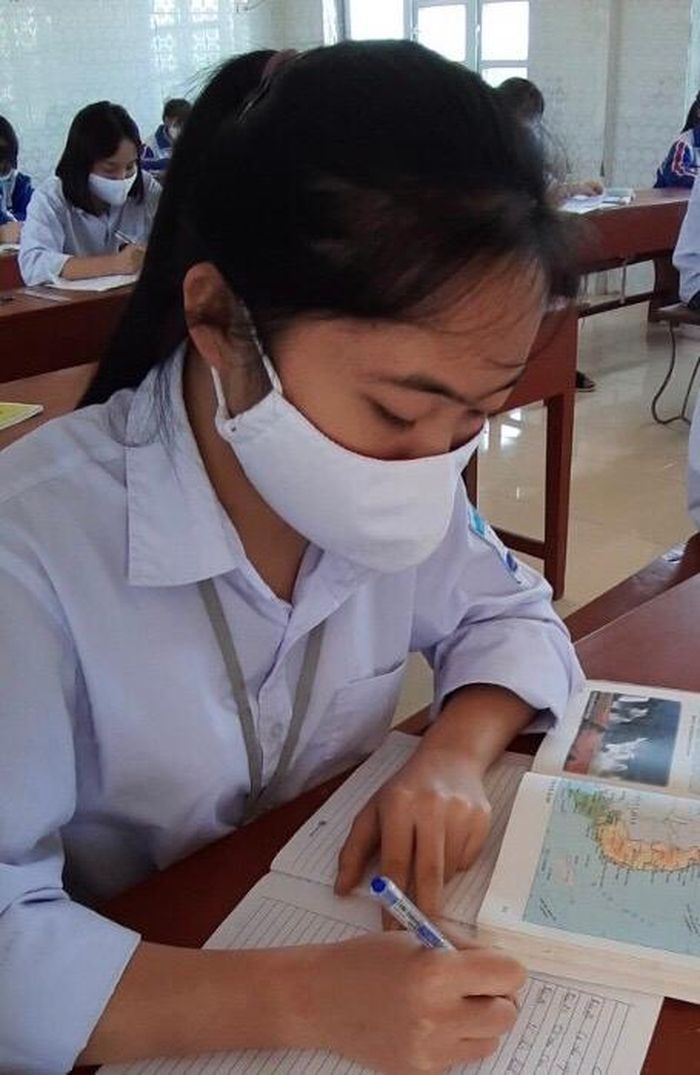 Giờ học môn Địa lý của học sinh khối 12 Trường THPT Bắc Sơn.