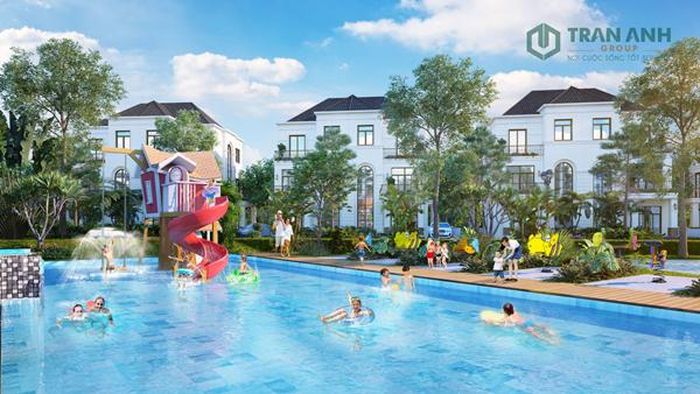  Phối cảnh công viên nước tại dự án Đô thị sân golf West Lakes
