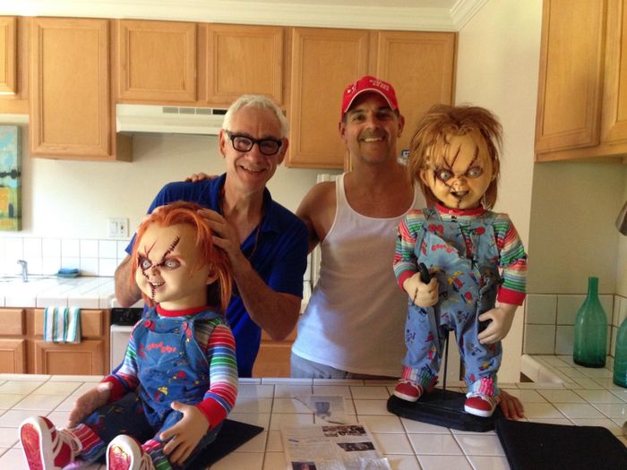 John Lafia (trái) và đồng nghiệp Don Mancini.