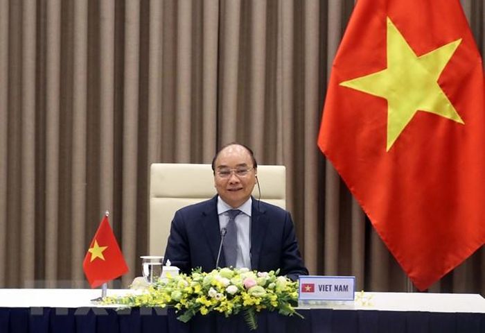 Thủ tướng Nguyễn Xuân Phúc phát biểu. (Ảnh: Thống Nhất/TTXVN)