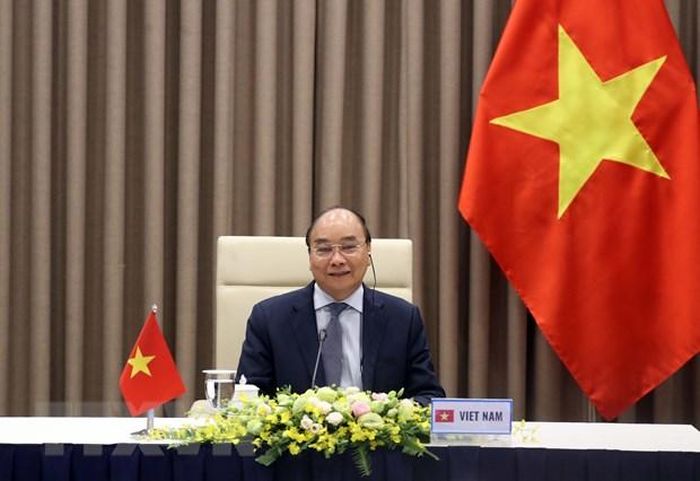 Thủ tướng Nguyễn Xuân Phúc phát biểu. (Ảnh: Thống Nhất/TTXVN)
