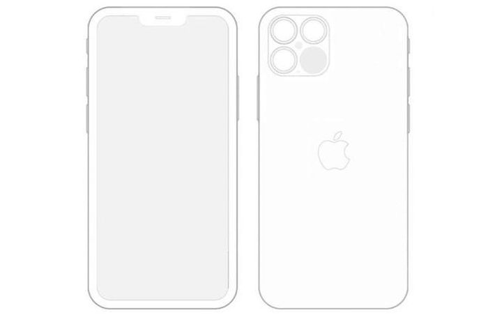 Thiết kế iPhone trong tài liệu về iOS 14, bị rò rỉ tháng trước. Ảnh: Reddit. 
