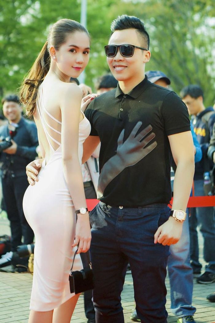 Ngọc Trinh và Khắc Tiệp.