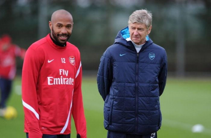 Henry từng xung đột về quan điểm với Wenger trong giai đoạn mới tập làm HLV. Ảnh: Getty.