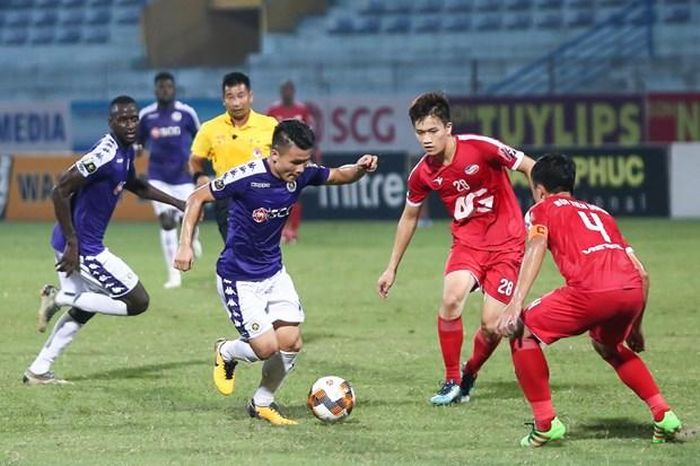 V-League 2020 thi đấu hai giai đoạn, chỉ có 1 suất xuống hạng. (Ảnh: Nguyên An/Vietnam+)