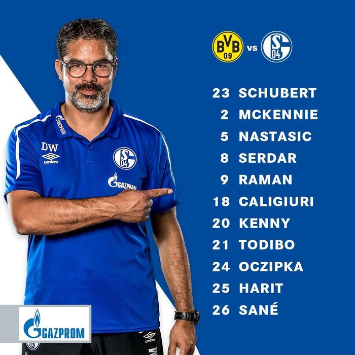 Đội hình xuất phát của Schalke