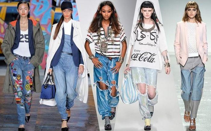 Chiếc quần jeans không bao giờ thiếu trong tủ quần áo của các tín đồ thời trang. Ảnh: ELLE.