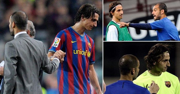  Zlatan Ibrahimovic đã có mâu thuẫn không thể hàn gắn với Pep Guardiola. 