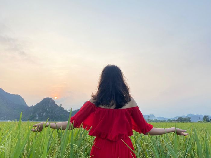 Những cánh đồng lúa dưới chân núi thỏa đam mê chụp ảnh và đưa du khách lại gần với thiên nhiên.