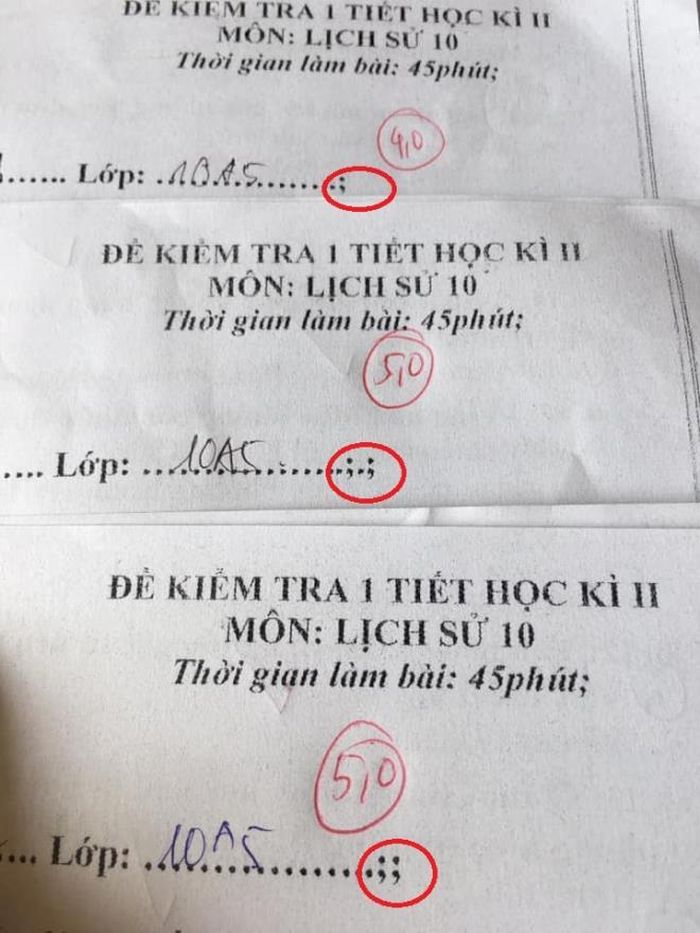 Khi một dấu chấm phâyy cũng thay đổi số phận giữa các đề thi.