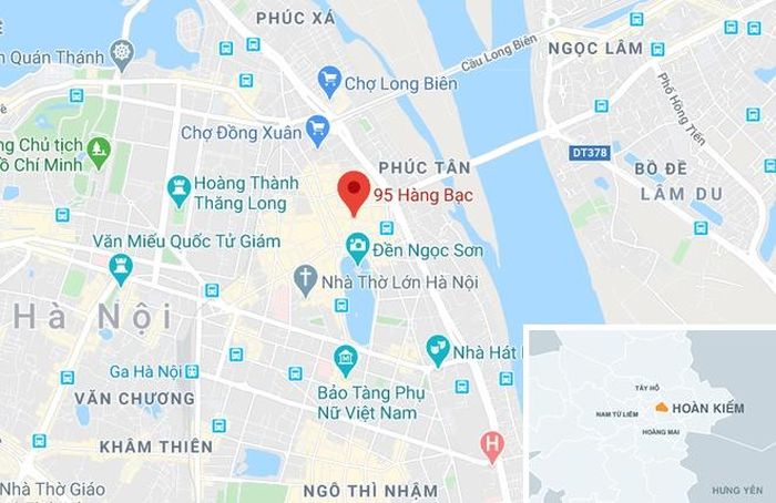  Phố Hàng Bạc - nơi xảy ra sự việc. Ảnh: Google Maps. 
