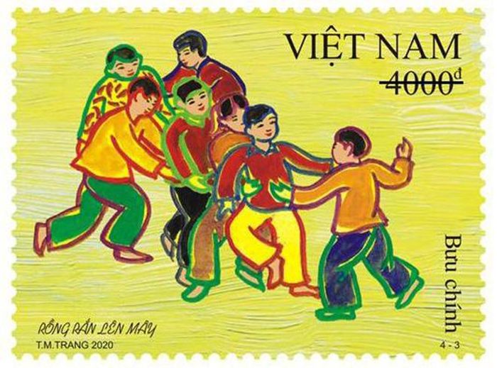 Mẫu 4-3: Rồng rắn lên mây. Ảnh: vnpost
