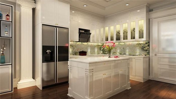 Đảo bếp giúp phân chia phòng bếp với những khu vực chức năng khác trong nhà.