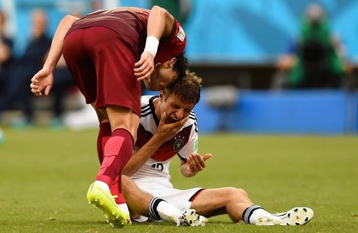  Tại World Cup 2014, Thomas Mueller từng có tranh cãi với Pepe của tuyển Bồ Đào Nha. 