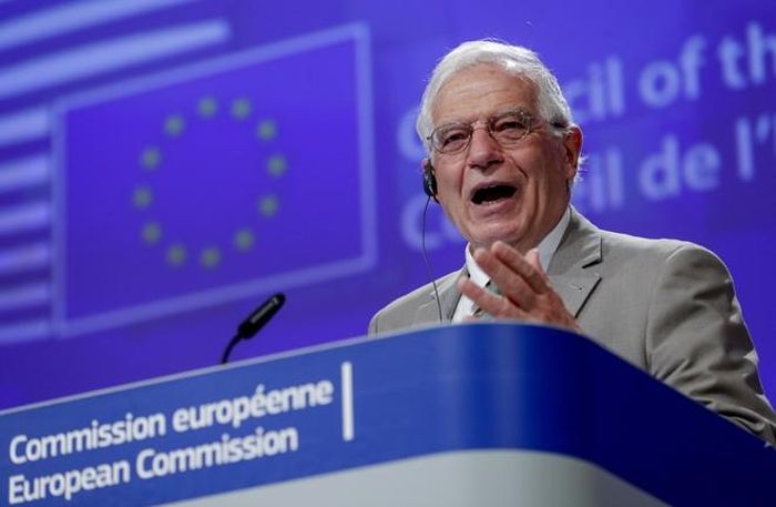 Ông Josep Borrell nói EU sốc và kinh hãi trước hành động của cảnh sát Mỹ trong vụ George Floyd. Ảnh: AP. 