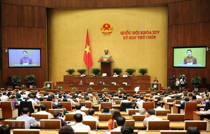 Quốc hôi phê chuẩn EVFTA và EVIPA trong phiên họp sáng 8/6. (Ảnh: Dương Giang/TTXVN)