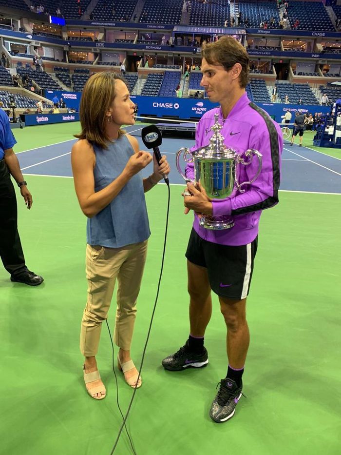  BLV Colette Wong của Fox Sports là người thường xuyên tác chiến ở các sự kiện Grand Slam. 
