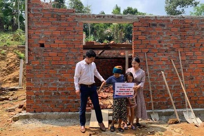 Ngôi nhà của Thảo đang được hoàn thiện