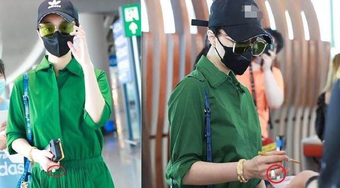 Phạm Băng Băng đeo trên tay chiếc nhẫn nổi bật.