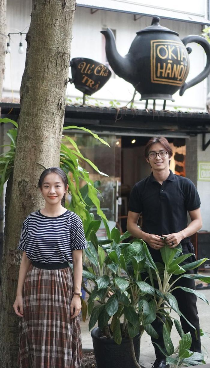 Diễn viên Lãnh Thanh và Hoàng Hà tại Ơ kìa Hà Nội