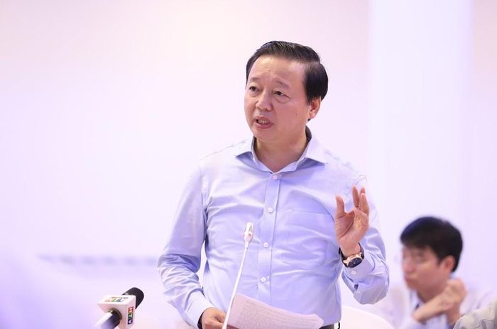 Bộ trưởng Trần Hồng Hà phát biểu tại Hội nghị. Ảnh: QUANG PHÚC