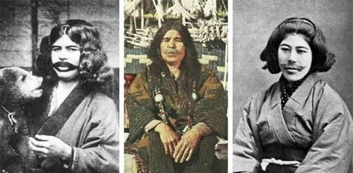 7. Xăm miệng cười: Trong cộng đồng người Ainu, một tộc người thiểu số ở Nhật Bản và Nga, phụ nữ có truyền thống xăm hình một khuôn miệng cười lên mặt. Họ tin rằng điều đó sẽ giúp họ lấy được chồng và tìm được sự thanh thản ở thế giới bên kia sau khi họ chết. 