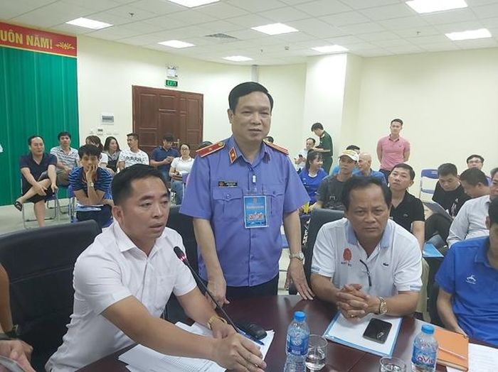  Viện trưởng VKSND Lương Phúc Sơn phát biểu tại lễ bốc thăm. 