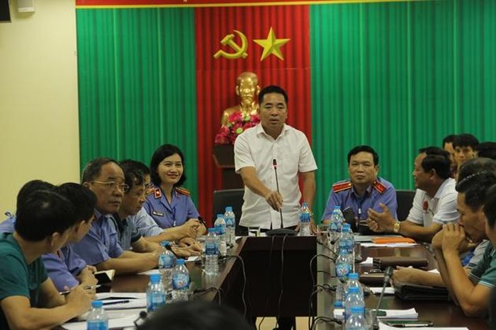  Ông Nguyễn Thanh Tùng phát biểu tại lễ bốc thăm.