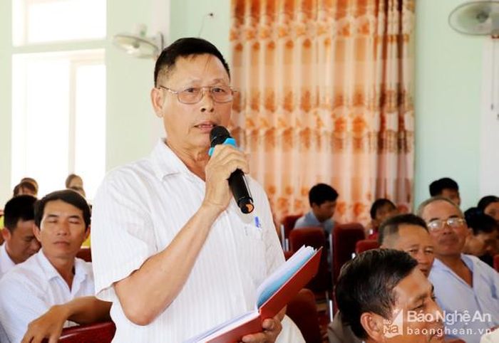 Cử tri Lại Văn Phượng đề nghị Nhà nước cần quan tâm hơn chính sách hỗ trợ cho người nông dân. Ảnh: Phạm Bằng