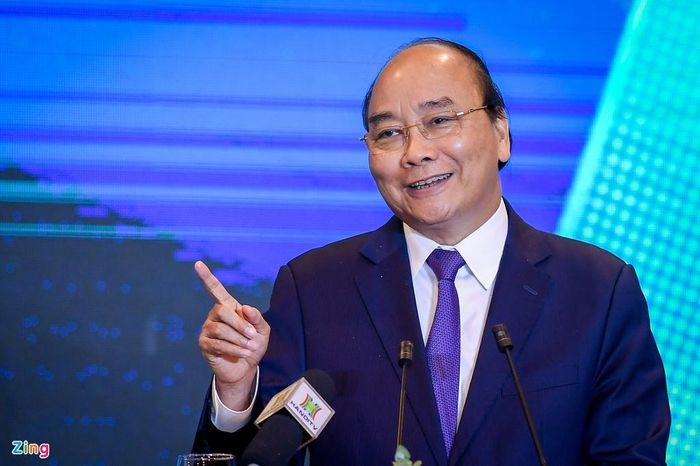  Thủ tướng Nguyễn Xuân Phúc phát biểu tại hội nghị. Ảnh: Việt Hùng. 