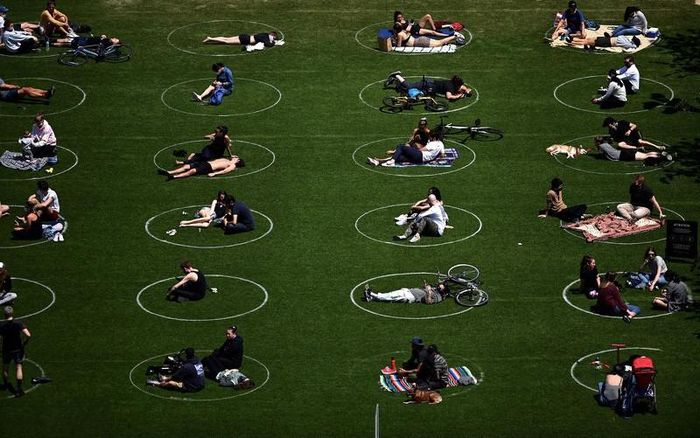 Tại công viên Domino, Brooklyn, New York. Ảnh: Johannes Eisele/AFP/Getty Images.