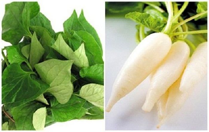 Mặt nạ trị tàn nhang từ rau diếp cá và củ cải trắng