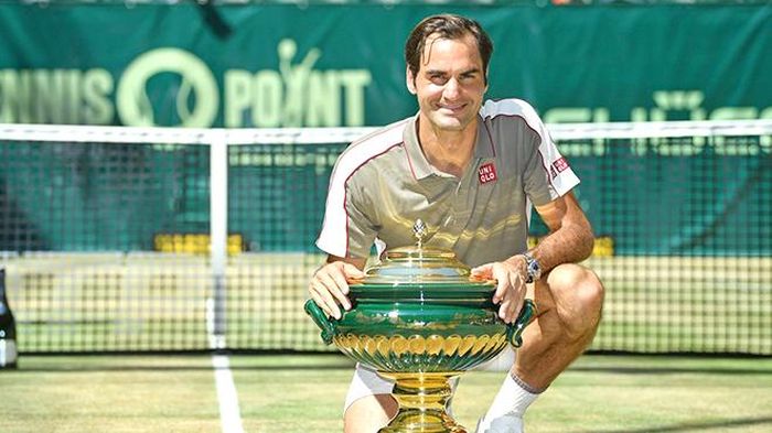 Federer đã 10 lần vô địch giải Halle Open