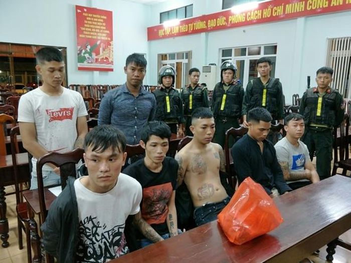 Một số đối tượng bị bắt giữ tại Cơ quan điều tra