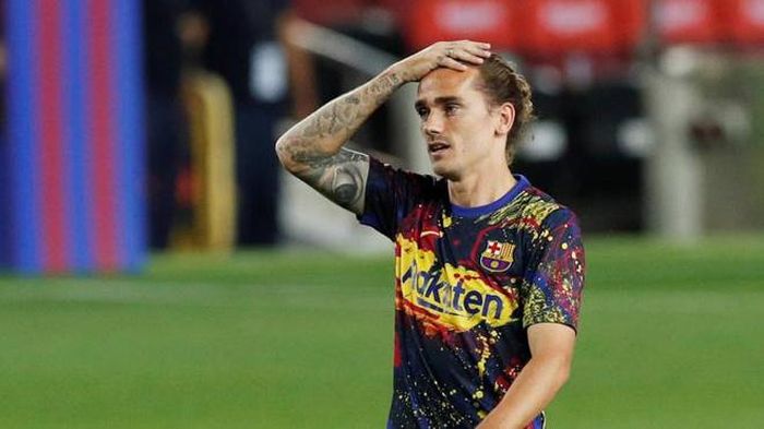 Griezmann đang trở thành vấn đề lớn với Barca. Ảnh: Reuters. 