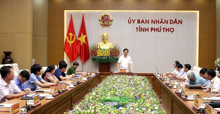 Các đại biểu dự hội nghị tại điểm cầu Phú Thọ