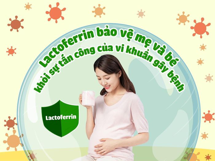 Lactoferrin hỗ trợ tăng cường miễn dịch cho mẹ và bé (ảnh minh họa)