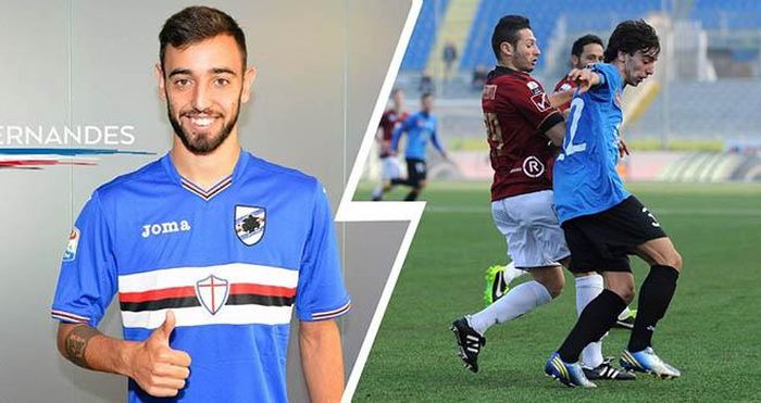 Bruno Fernandes trong màu áo Novara