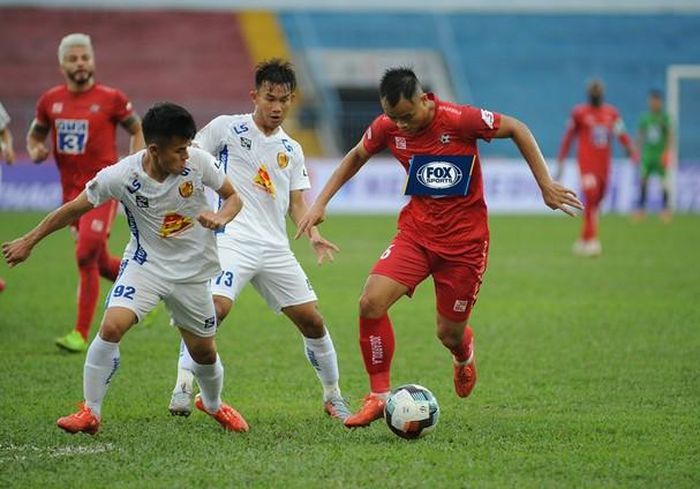 Hậu vệ cánh Nguyễn Anh Hùng (số 92). Ảnh tư liệu Phạm Kỷ Luật