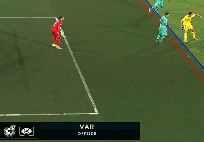 Tuy nhiên bàn thắng bị VAR từ chối do Arturo Vidal đã việt vị khi tham gia pha tấn công.