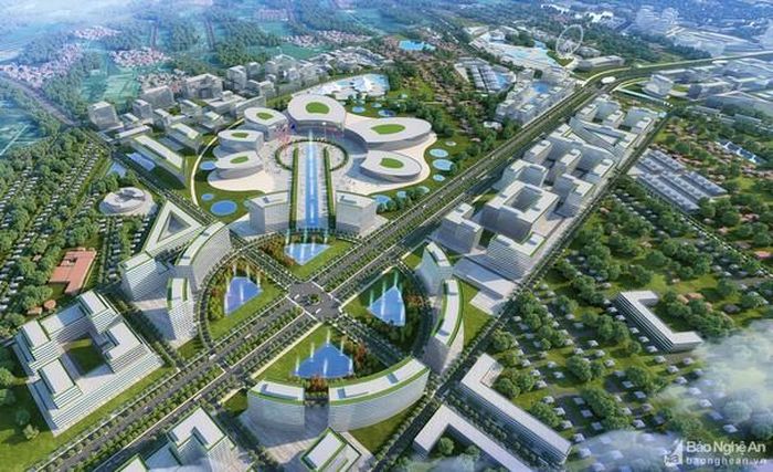 Phối cảnh một phân khu trên Đại lộ Vinh - Cửa Lò. Ảnh tư liệu