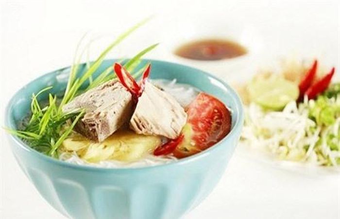 Bún lá cá dầm khá mộc mạc nhưng mang hương vị khó quên.