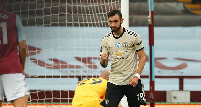 Bruno Fernandes ăn mừng bàn mở tỷ số