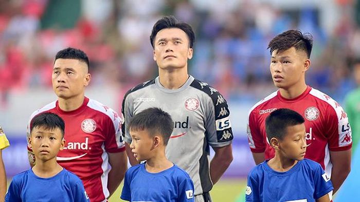 Tiến Dũng đã có màn ra mắt hoàn hảo TP.HCM ở đấu trường V-League 2020. Ảnh: TPHCM