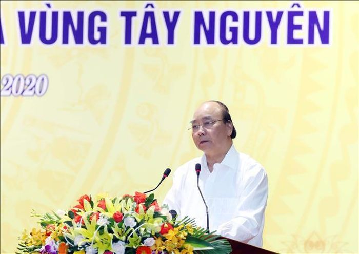 Thủ tướng Nguyễn Xuân Phúc phát biểu khai mạc hội nghị. Ảnh: Thống Nhất/TTXVN