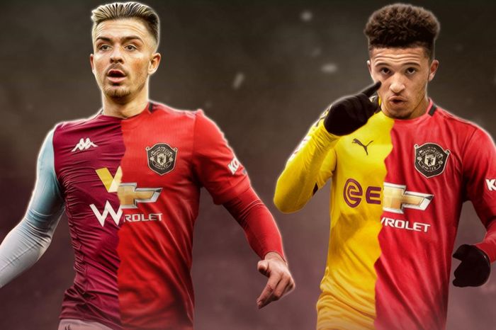  Grealish và Sancho có thể mang lại những sự mới mẻ cho Man United. Ảnh: Bleacher Report. 